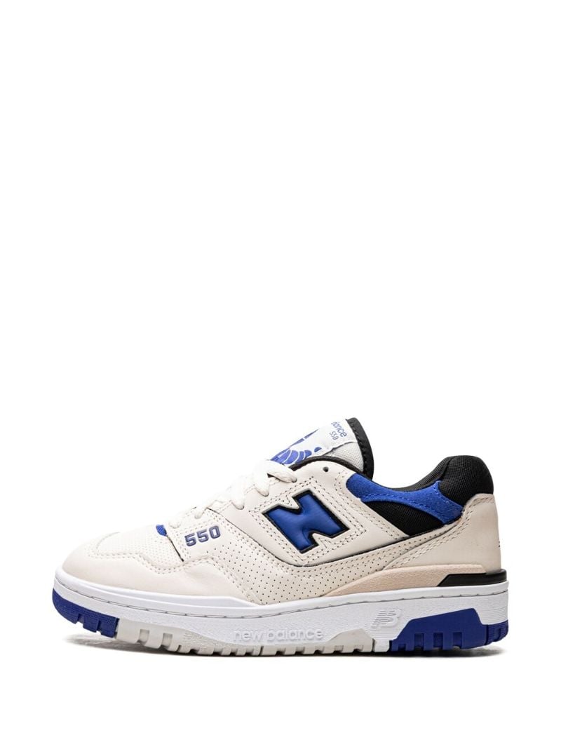 White 550 Team Royal Low Top Sneakers