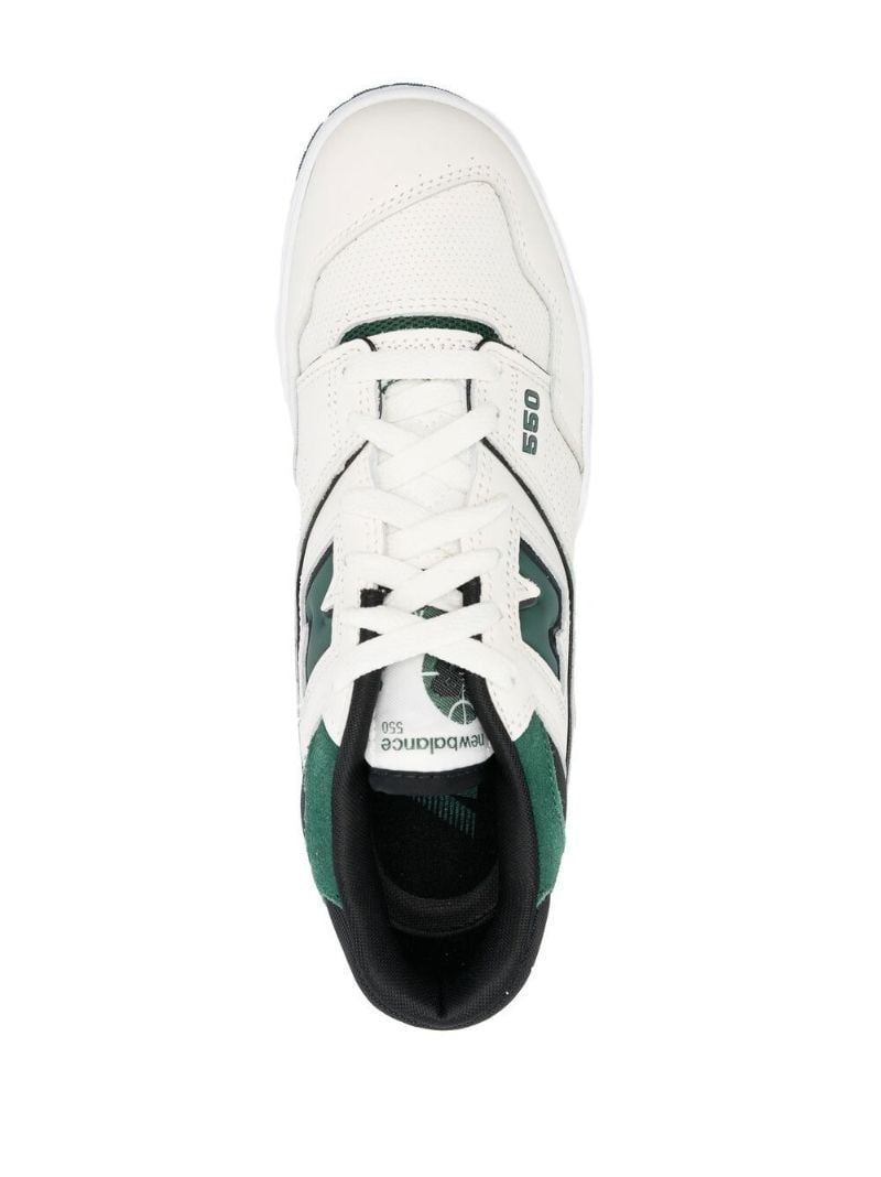 White 550 Lace-up Trainers