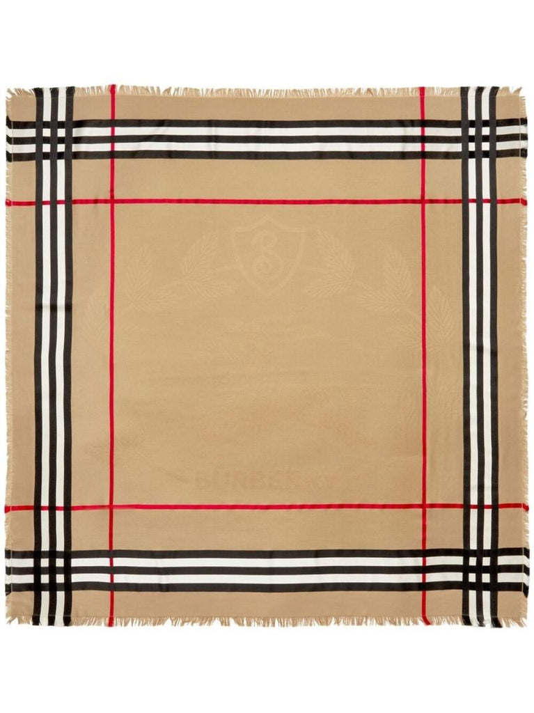 Neutral Montage Print Large Square Scarf