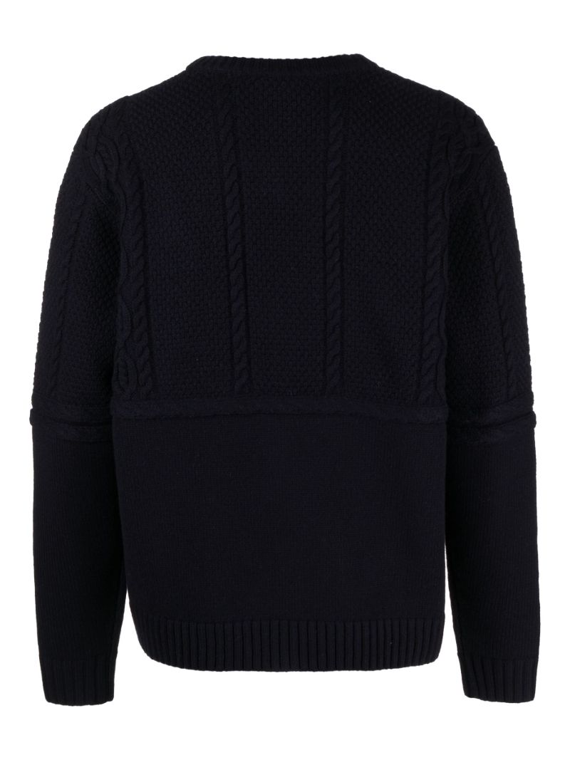 Blue Fisherman Cable-knit Cardigan