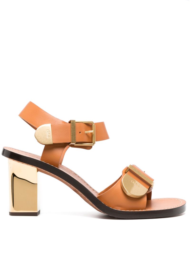 Brown Rebecca 75 Leather Sandals