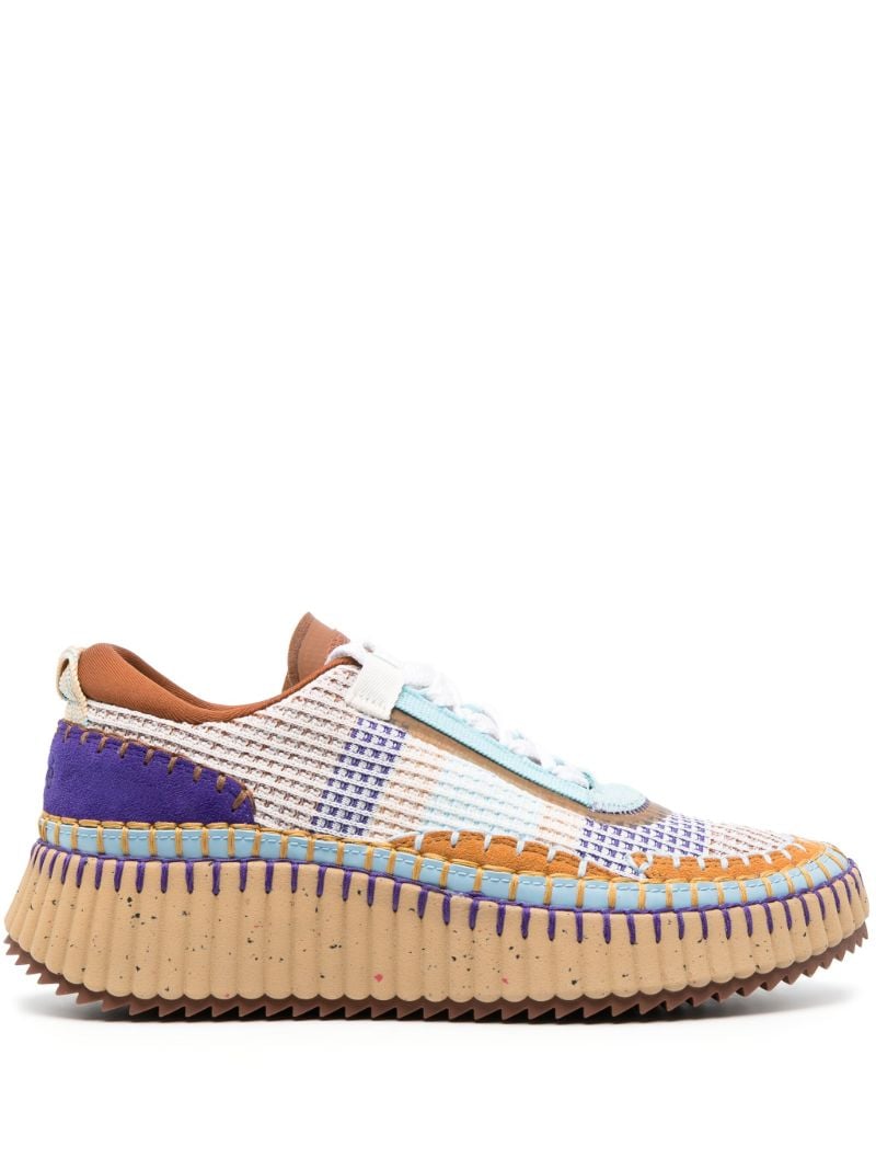 Blue Nama Panelled Sneakers