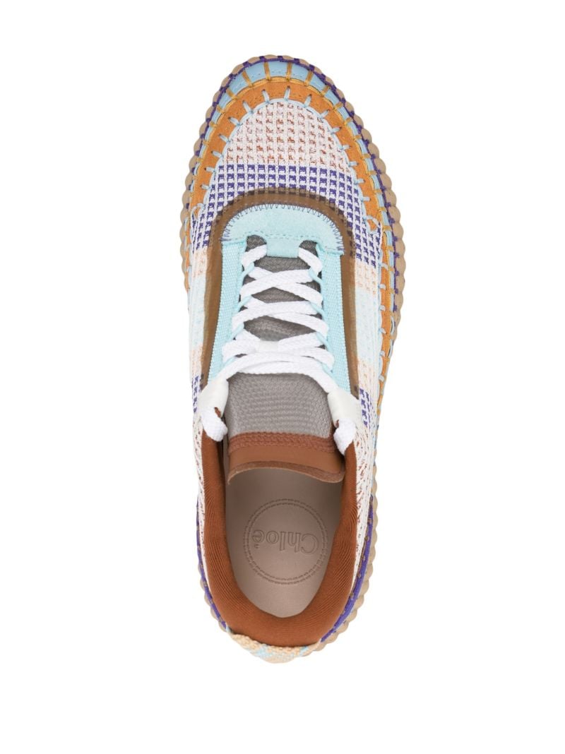 Blue Nama Panelled Sneakers