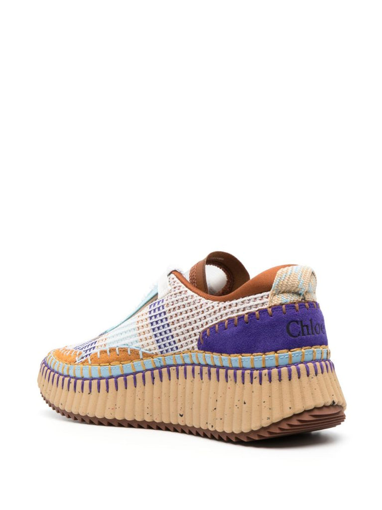 Blue Nama Panelled Sneakers