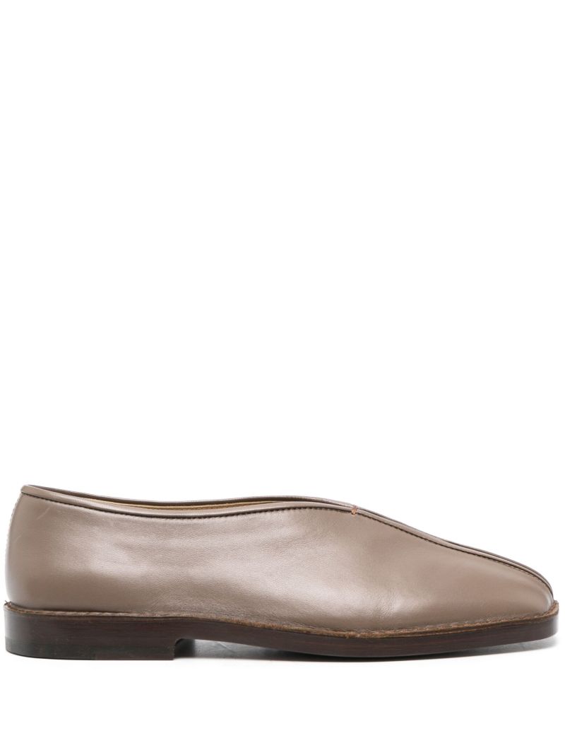 Brown Leather Slippers