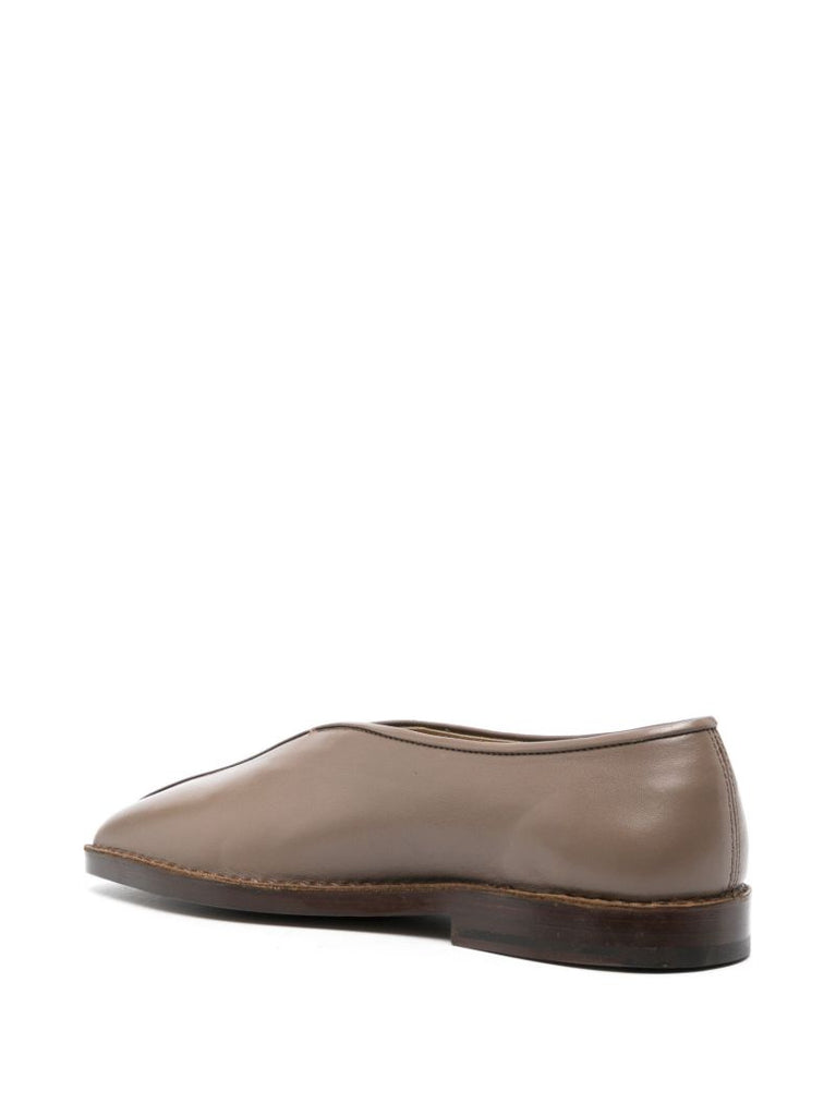 Brown Leather Slippers