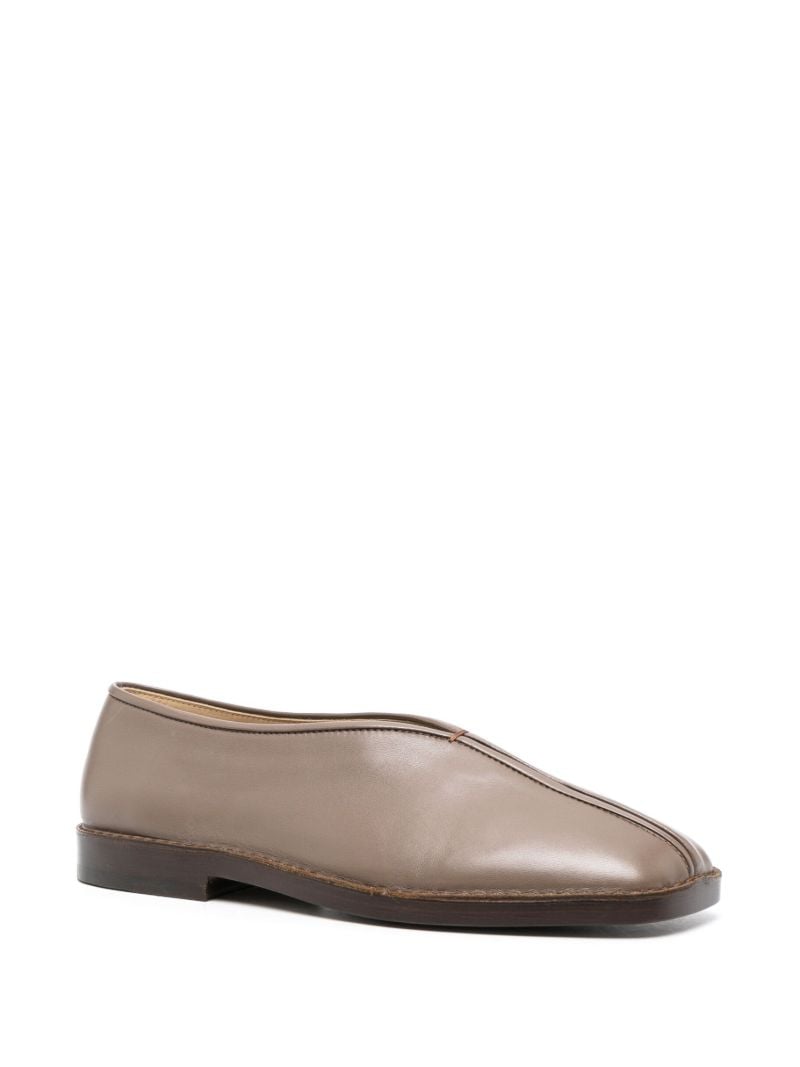 Brown Leather Slippers