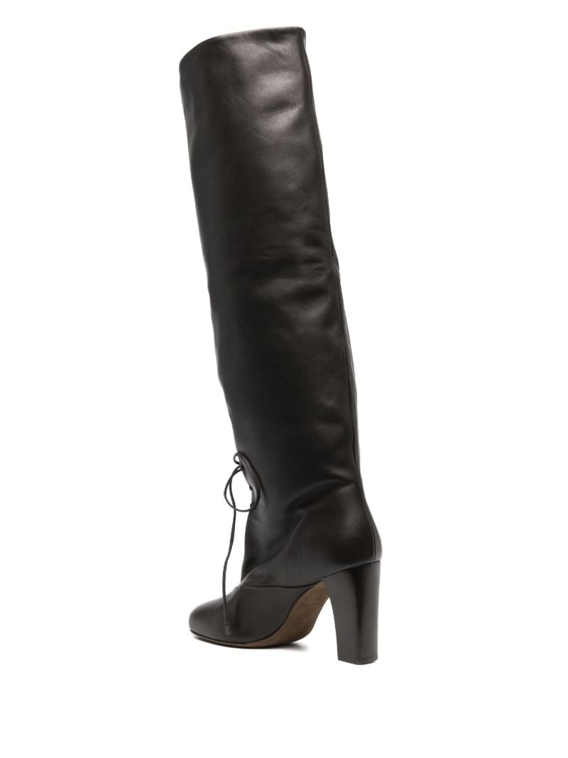 Brown 80 Leather Knee-high Boots