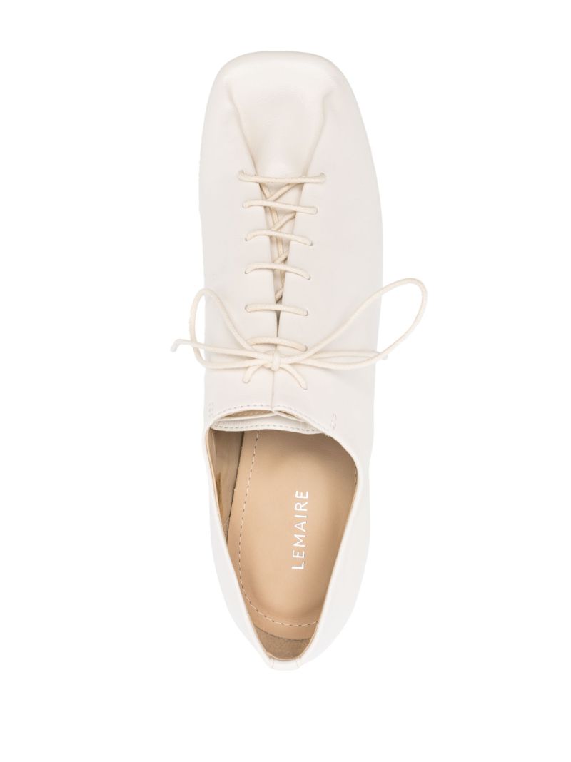 White Souris 55 Leather Derby Shoes