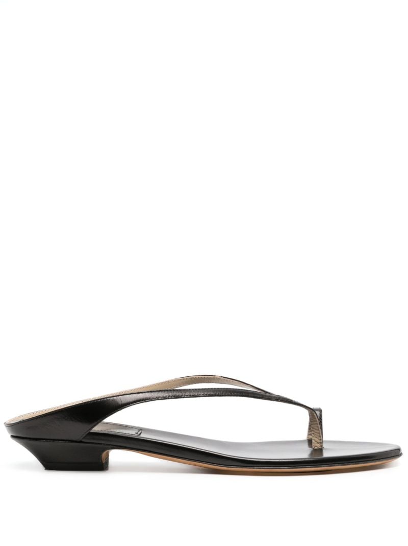 Black Strap Detail Sandals