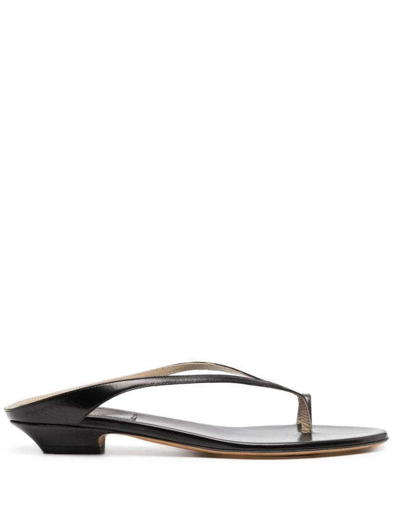 Black Strap Detail Sandals