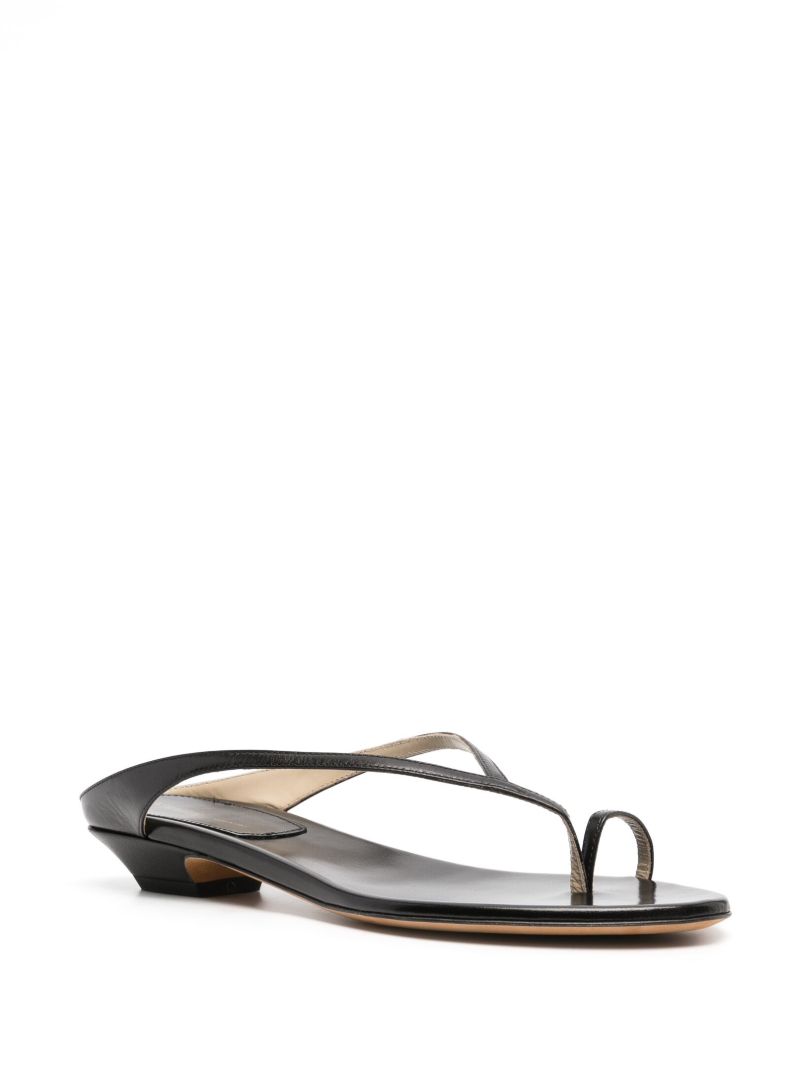 Black Strap Detail Sandals