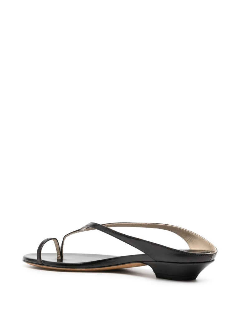 Black Strap Detail Sandals