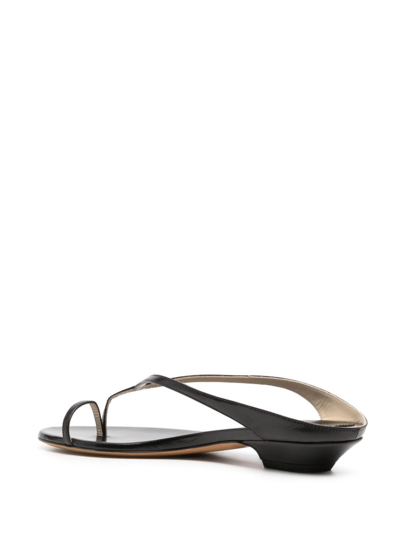 Black Strap Detail Sandals