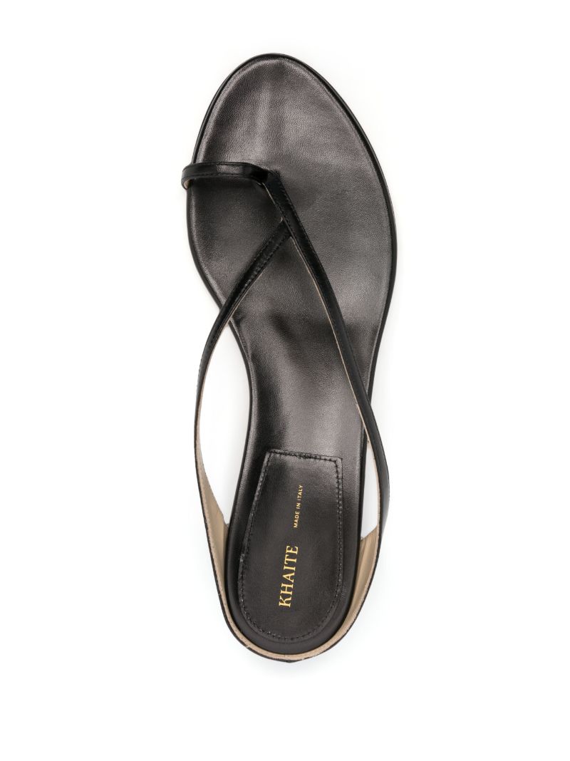 Black Strap Detail Sandals