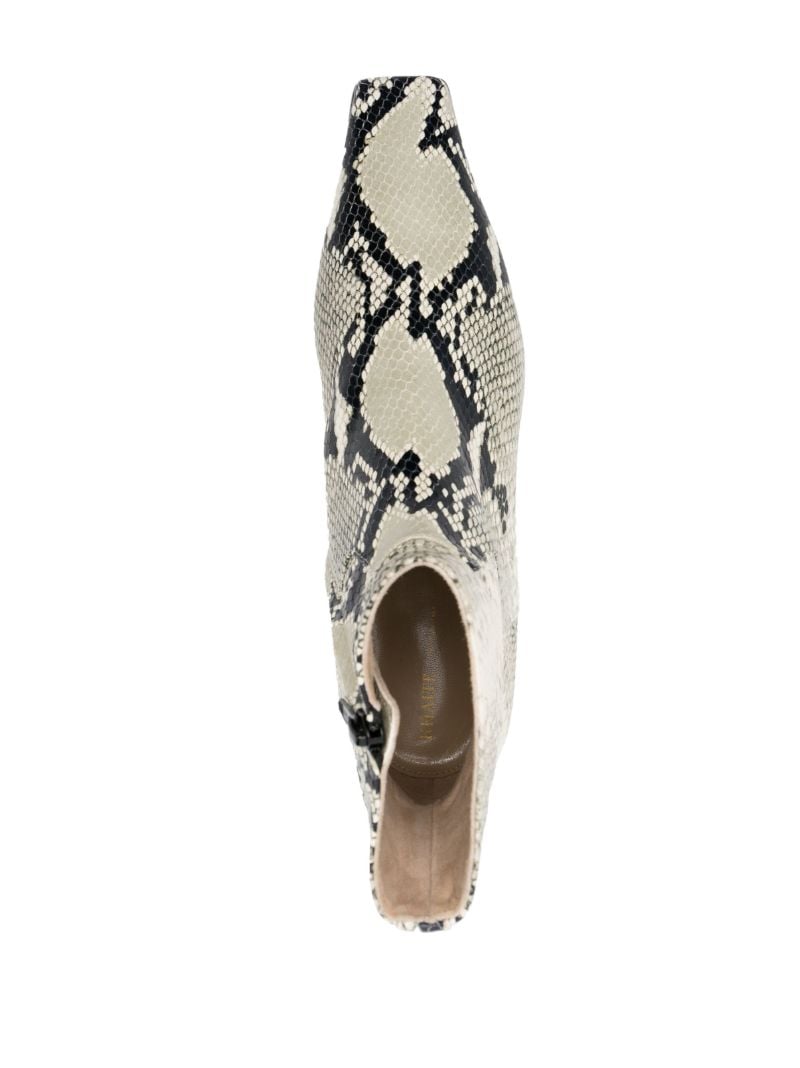 Neutral Marfa 40 Leather Ankle Boots