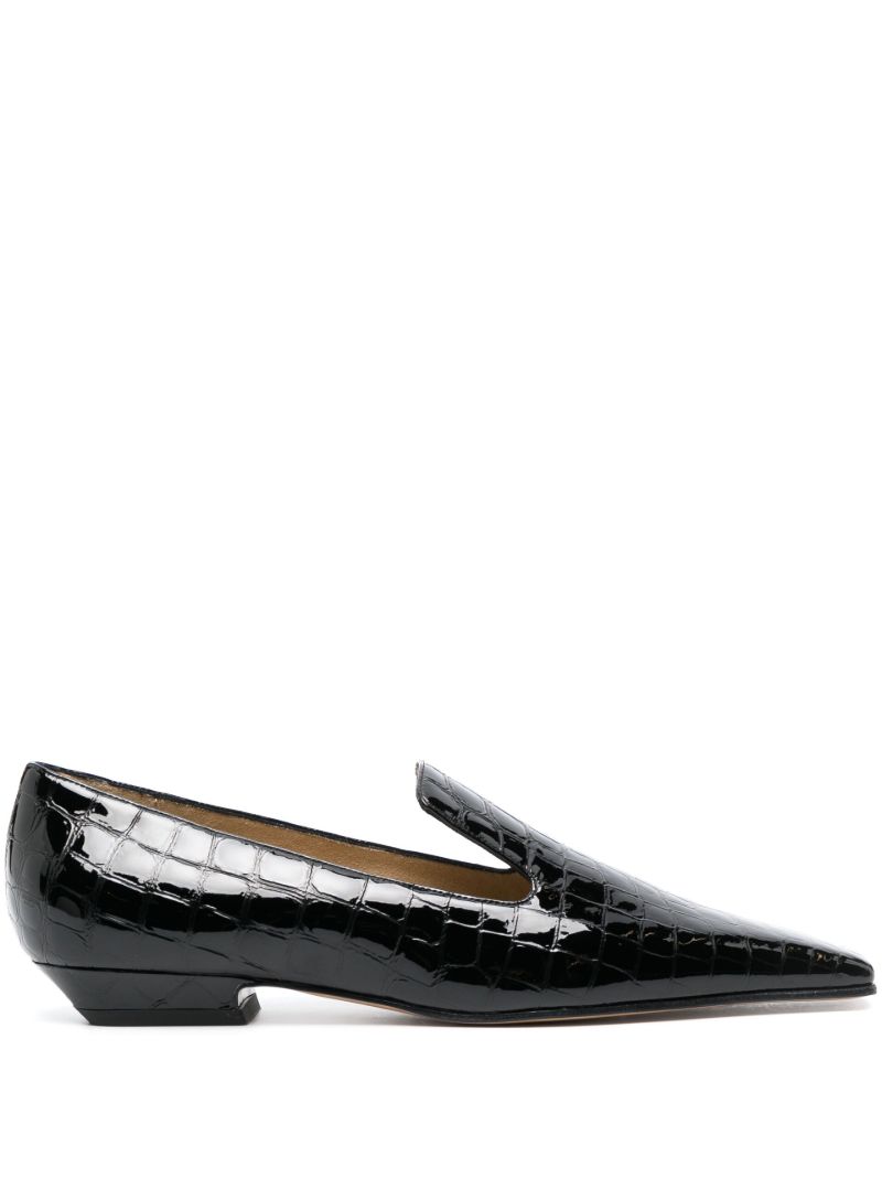 Black the Marfa Leather Loafers