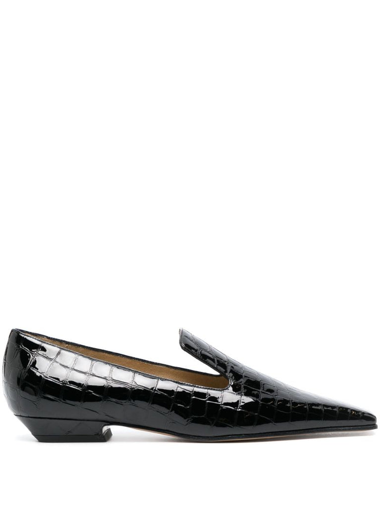 Black the Marfa Leather Loafers