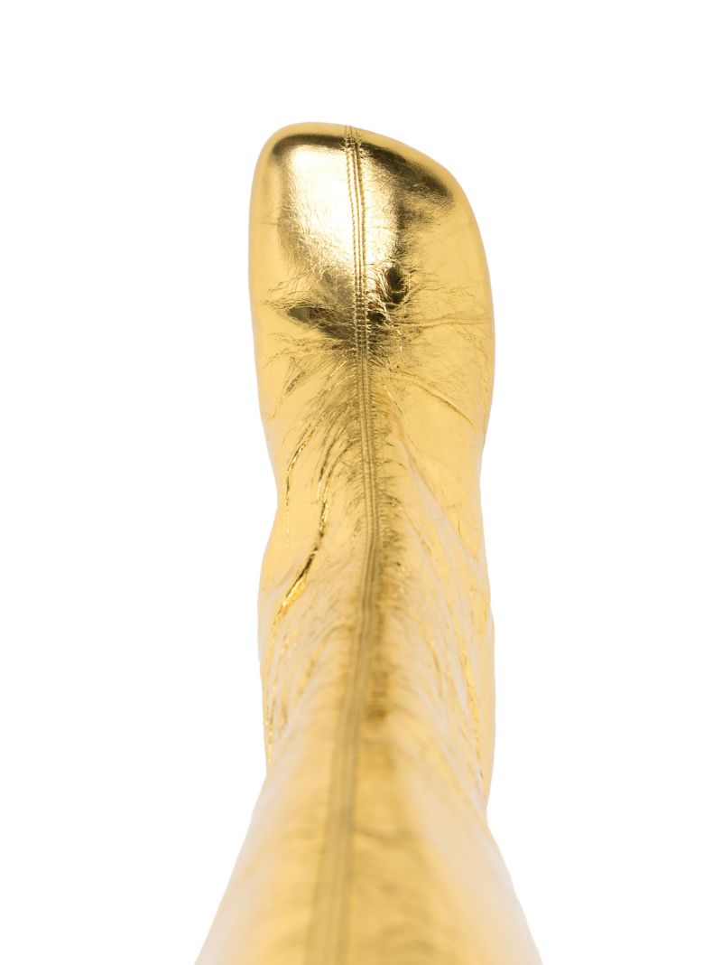 Gold-tone 80 Patent Leather Boots