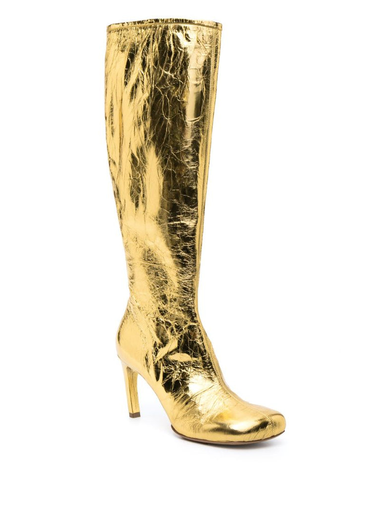 Gold-tone 80 Patent Leather Boots