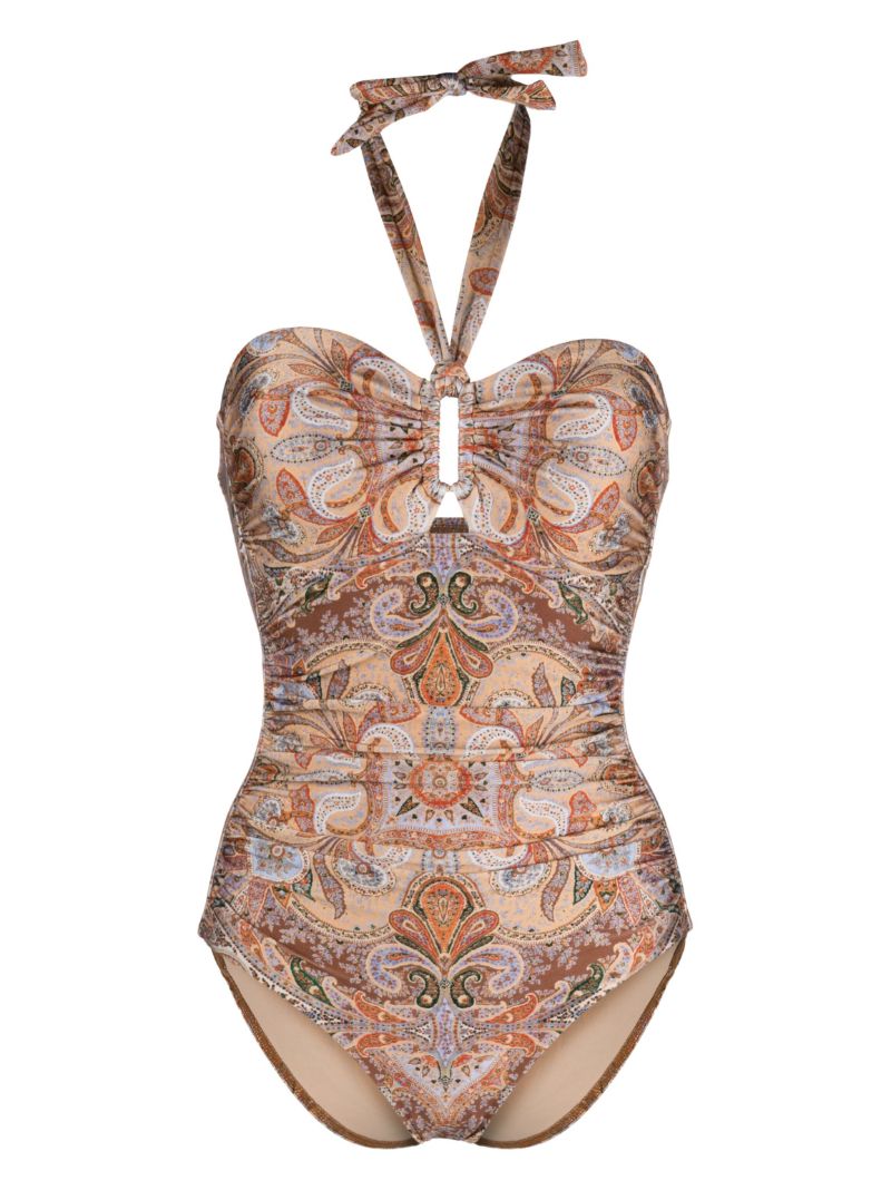 Neutral Devi Paisley Print Swimsuit