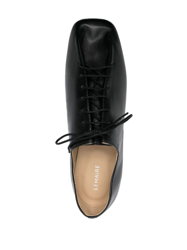 Black Souris Leather Derby Shoes
