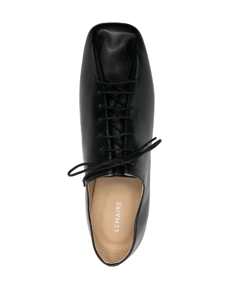 Black Souris Leather Derby Shoes