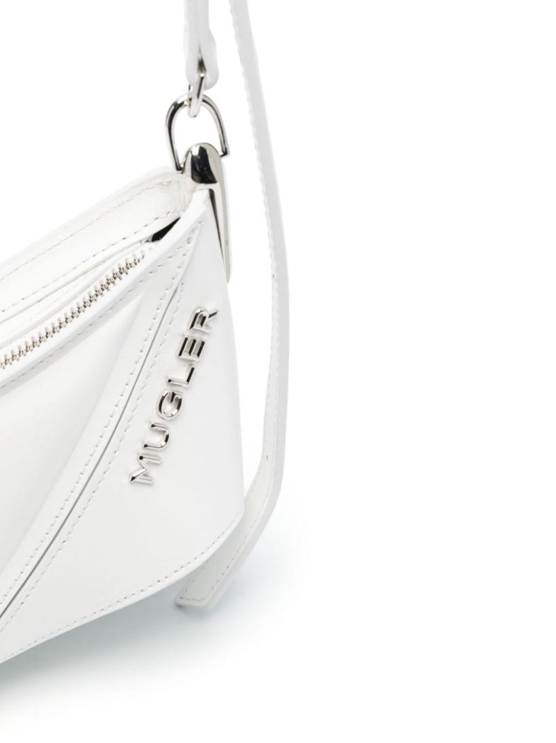 White Spiral Curve 01 Cross Body Bag