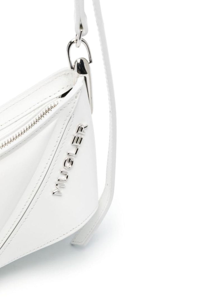 White Spiral Curve 01 Cross Body Bag