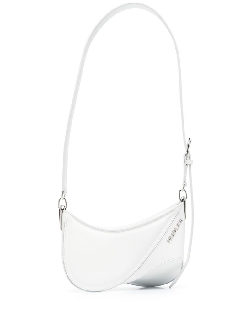 White Spiral Curve 01 Cross Body Bag