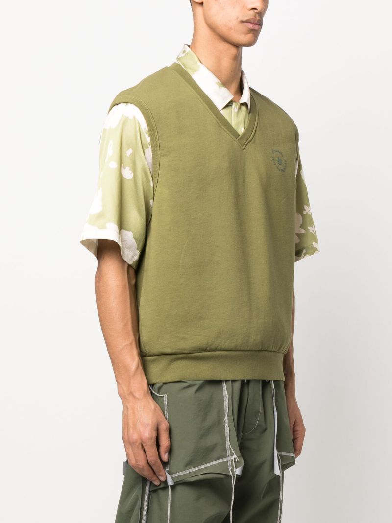 Green Leo Sweatshirt Vest
