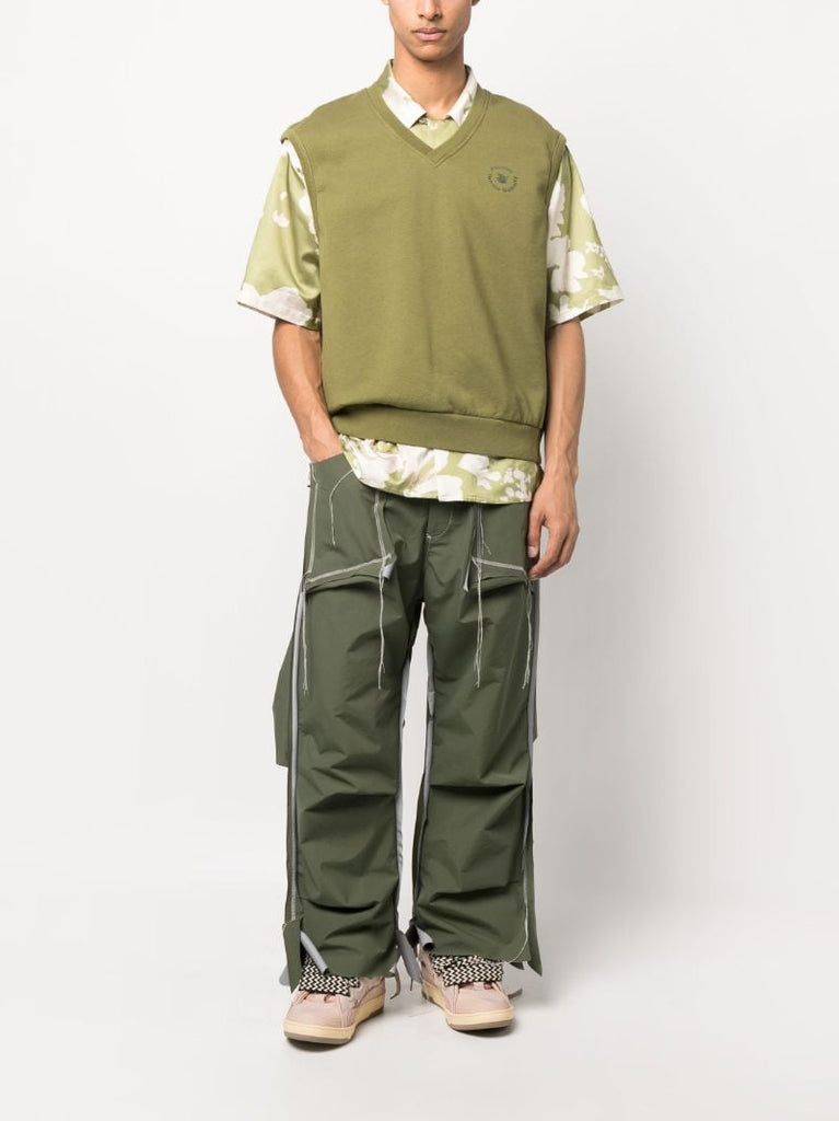 Green Leo Sweatshirt Vest