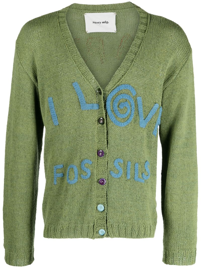 Green Twinsun Organic Cotton Cardigan