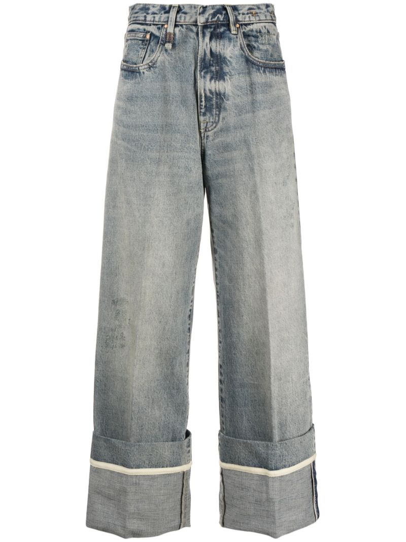 Blue Nina Straight-leg Jeans