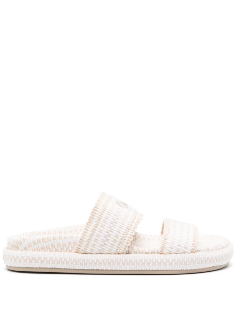 Neutral Rori Woven Slides