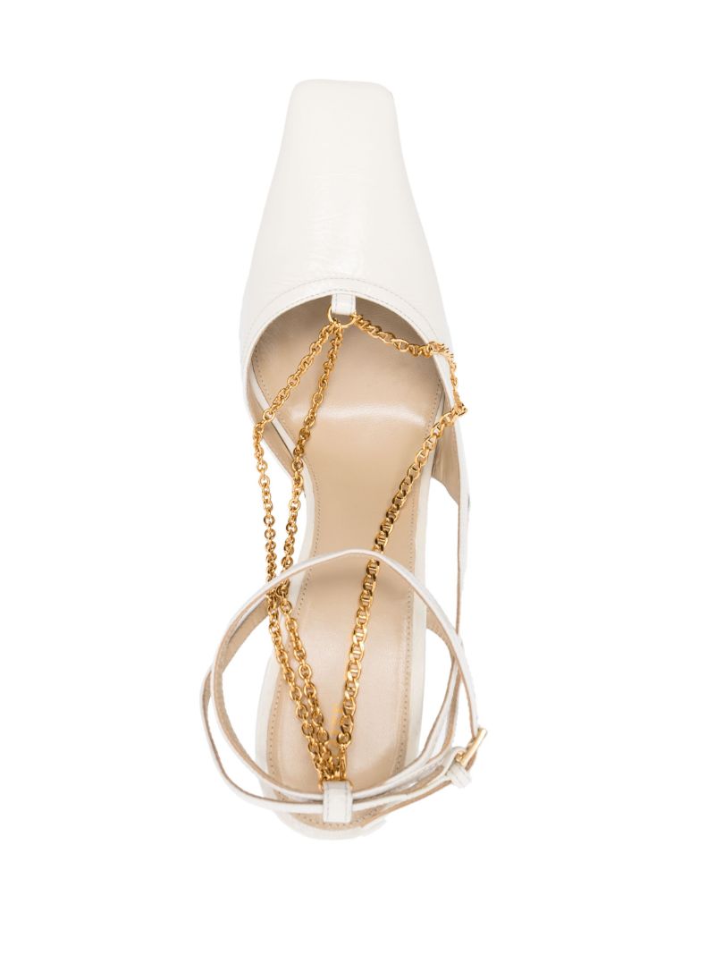 The Marfa 90mm Leather Slingback Pumps