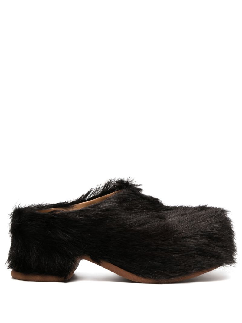 Brown Shearling 20 Clogs