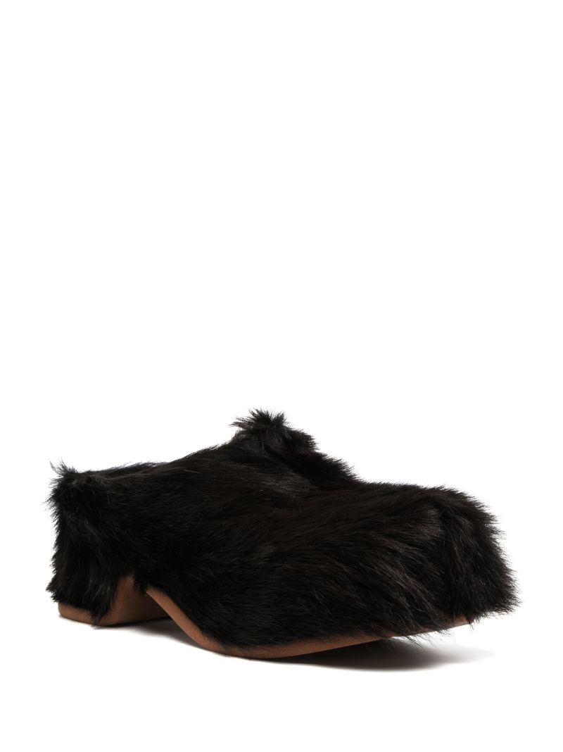 Brown Shearling 20 Clogs