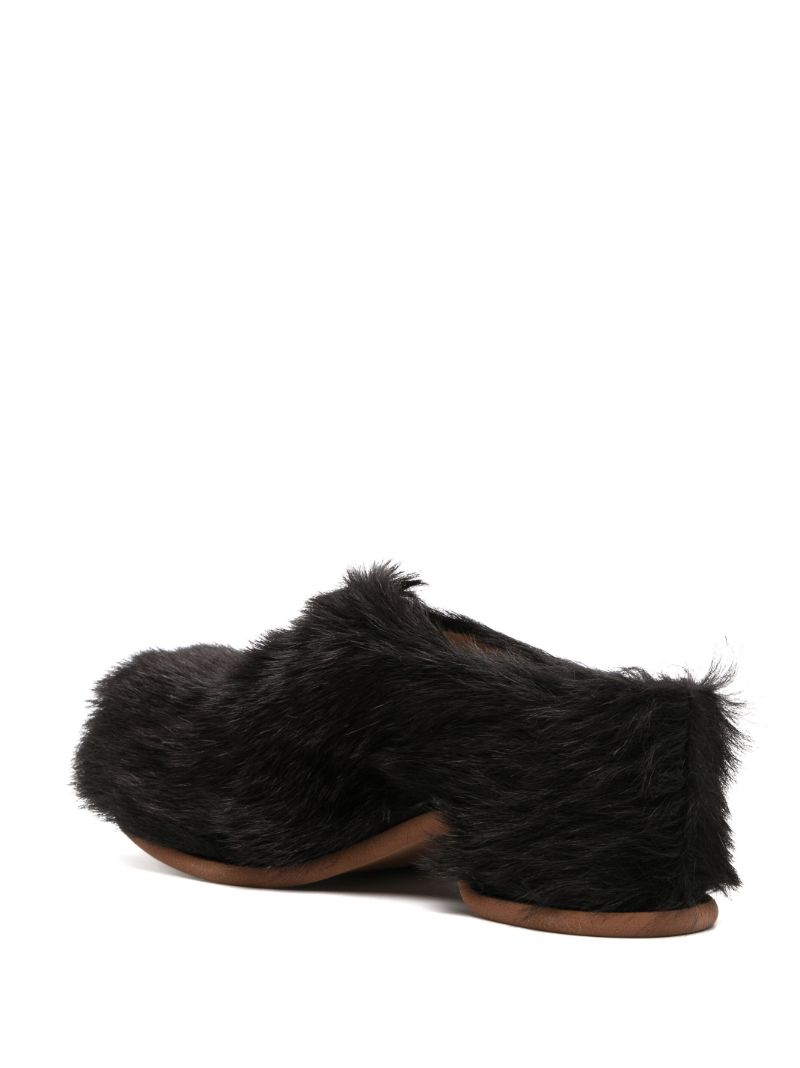 Brown Shearling 20 Clogs