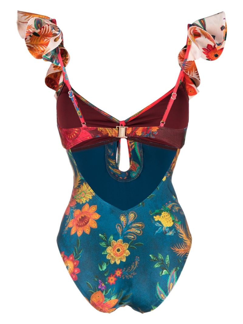Blue Ginger Floral Print Swimsuit
