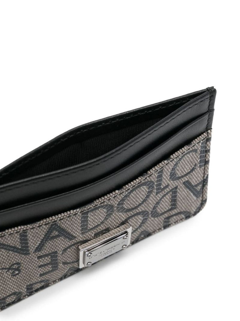 Brown Logo Jacquard Cardholder