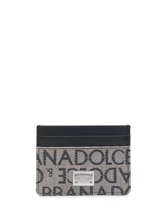 Brown Logo Jacquard Cardholder