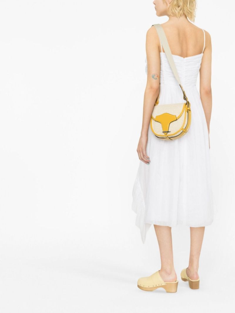 Neutral Botsy Raffia Cross Body Bag