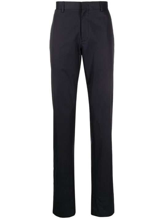 Blue Straight Leg Trousers