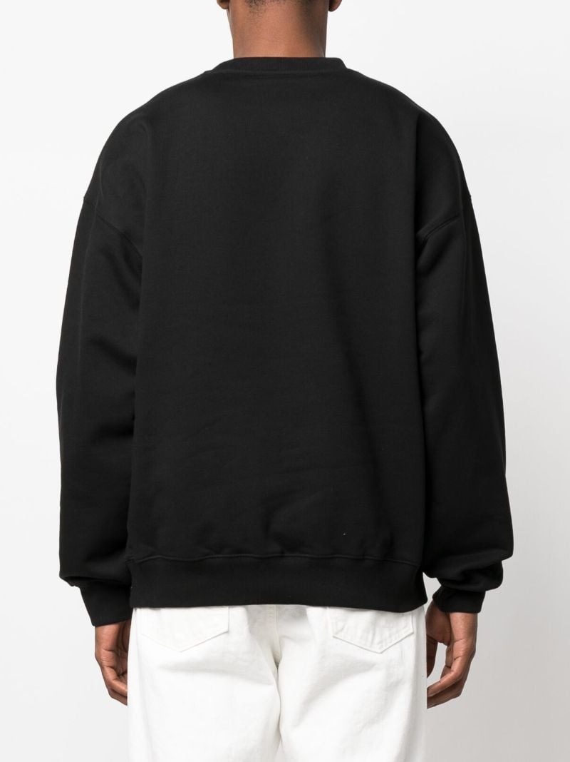 Black Columns-print Cotton Sweatshirt