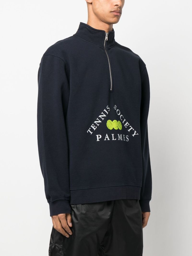 Blue Triangle Zip Sweatshirt