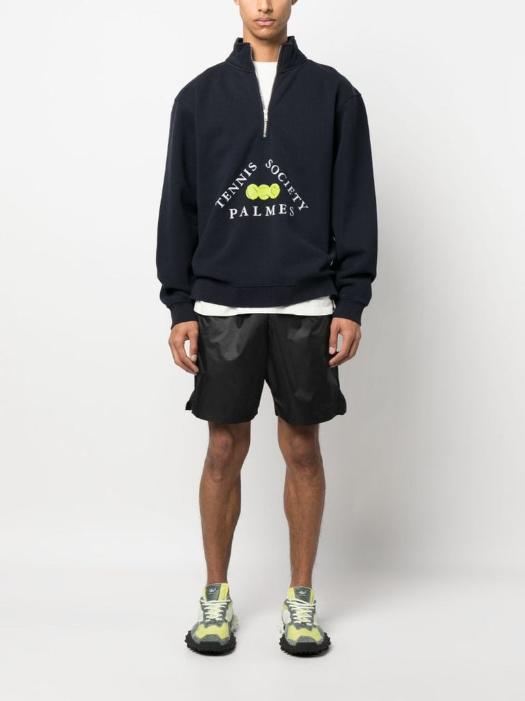 Blue Triangle Zip Sweatshirt
