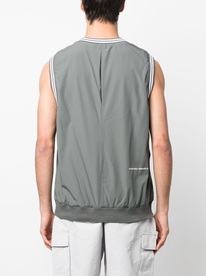 Green Course Crew-neck Vest Top
