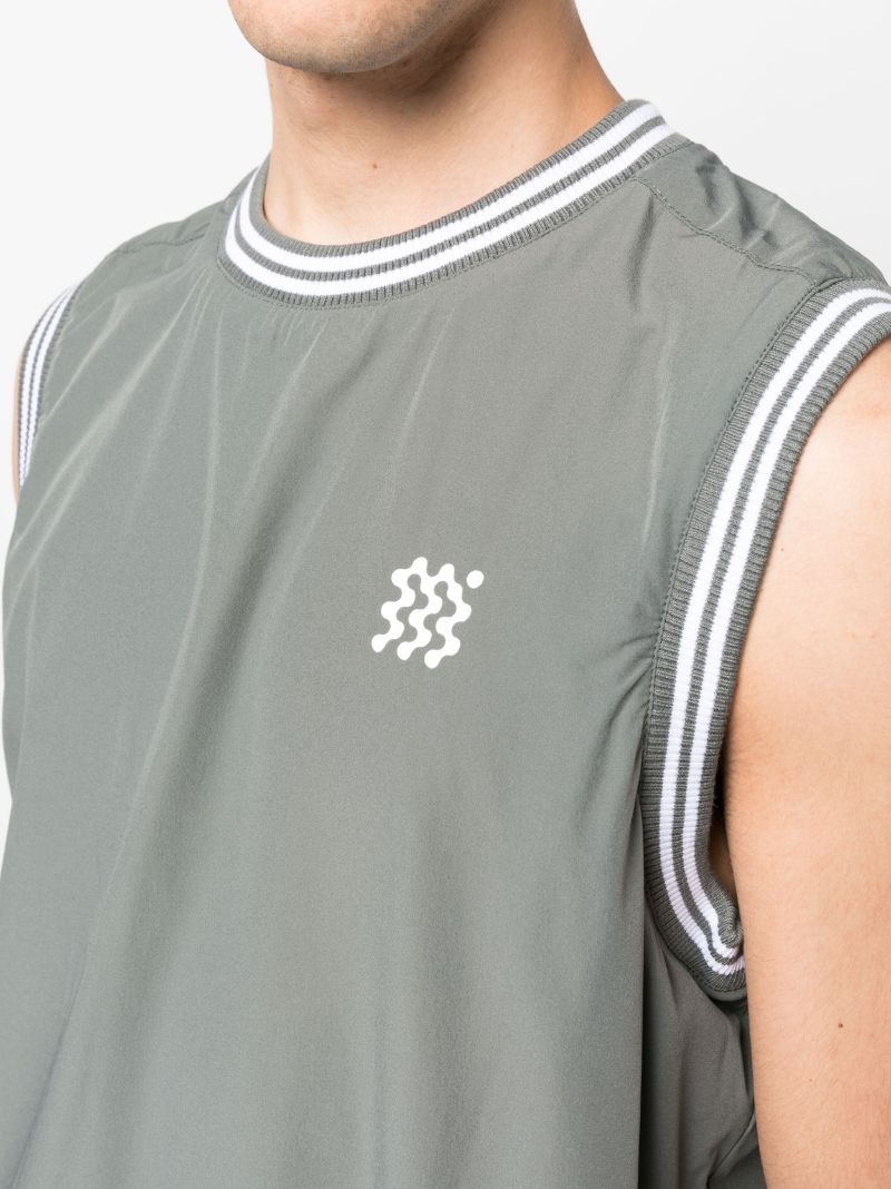 Green Course Crew-neck Vest Top