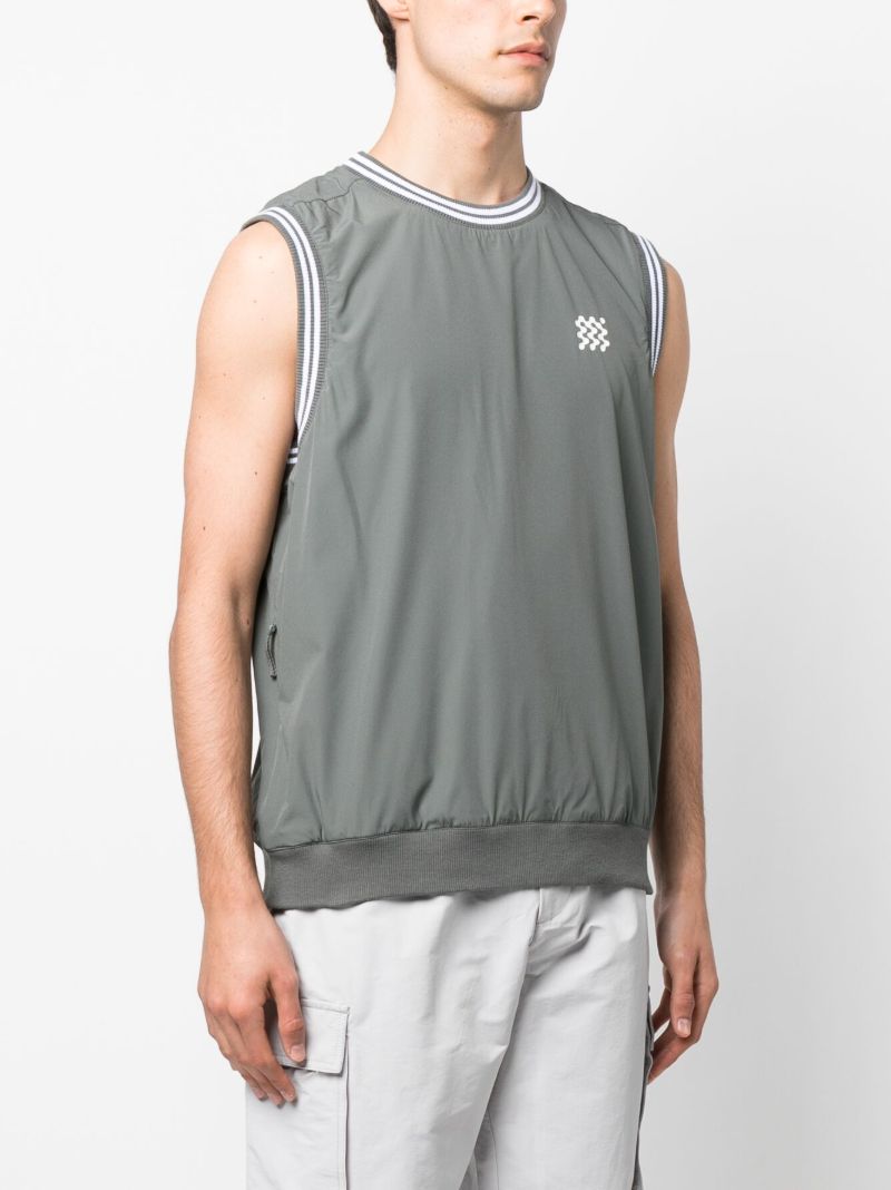 Green Course Crew-neck Vest Top